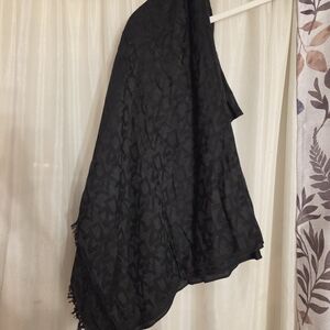 DKNY Black Textured Wrap